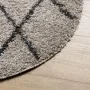 Moderner Langflorteppich PAMPLONA beige anthrazit Ø160 cm von , Teppiche - Ref: Foro24-375400, Preis: 50,40 €, Rabatt: %