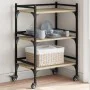 Sonoma oak engineered wood kitchen cart 50x35x75.5 cm by , Kitchen and dining carts - Ref: Foro24-842347, Price: 58,33 €, Dis...
