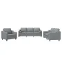 Set of sofas with cushions 3 pieces light gray fabric by , Sofas - Ref: Foro24-3201786, Price: 670,91 €, Discount: %