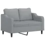 Juego de sofás con cojines 3 piezas tela gris claro de , Sofás - Ref: Foro24-3201786, Precio: 670,91 €, Descuento: %