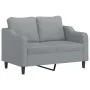 Set of sofas with cushions 3 pieces light gray fabric by , Sofas - Ref: Foro24-3201786, Price: 670,91 €, Discount: %