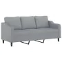 Juego de sofás con cojines 3 piezas tela gris claro de , Sofás - Ref: Foro24-3201786, Precio: 670,91 €, Descuento: %