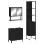 Juego de muebles de baño 3 pzas madera contrachapada negro de , Muebles de baño - Ref: Foro24-3214680, Precio: 185,00 €, Desc...