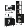 3-teiliges Badmöbel-Set Sperrholz schwarz von , Badezimmermöbel - Ref: Foro24-3214680, Preis: 185,44 €, Rabatt: %