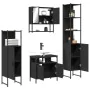 4-teiliges Sperrholz-Badmöbel-Set schwarz von , Badezimmermöbel - Ref: Foro24-3214705, Preis: 233,37 €, Rabatt: %