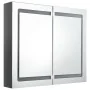 Bathroom cabinet with LED mirror glossy gray 80x12x68 cm by vidaXL, bathroom vanities - Ref: Foro24-326514, Price: 160,05 €, ...