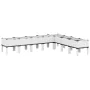 Jardinera con patas PP blanco 200x160x42 cm von , Töpfe und Pflanzgefäße - Ref: Foro24-367914, Preis: 171,86 €, Rabatt: %