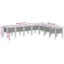 Jardinera con patas PP blanco 200x160x42 cm von , Töpfe und Pflanzgefäße - Ref: Foro24-367914, Preis: 171,86 €, Rabatt: %