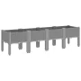 Jardinera con patas PP gris claro 160x40x42 cm de , Maceteros y jardineras - Ref: Foro24-367902, Precio: 89,42 €, Descuento: %