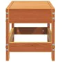 Pine wood garden stool wax brown 62x30x32 cm by , Modular outdoor sofas - Ref: Foro24-844895, Price: 41,58 €, Discount: %