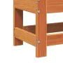 Gartenhocker aus Zirbenholz wachsbraun 62x30x32 cm von , Modulare Sofas für den Außenbereich - Ref: Foro24-844895, Preis: 41,...