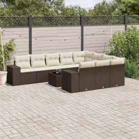 Set Gartensofas 11 Stück Kissen synthetisches Rattan braun von , Gartensets - Ref: Foro24-3223102, Preis: 726,57 €, Rabatt: %