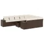 Set Gartensofas 11 Stück Kissen synthetisches Rattan braun von , Gartensets - Ref: Foro24-3223102, Preis: 726,57 €, Rabatt: %