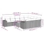 Set Gartensofas 11 Stück Kissen synthetisches Rattan braun von , Gartensets - Ref: Foro24-3223102, Preis: 726,57 €, Rabatt: %