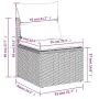 Set Gartensofas 11 Stück Kissen synthetisches Rattan braun von , Gartensets - Ref: Foro24-3223102, Preis: 726,57 €, Rabatt: %