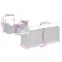 Set de sofás de jardín 6 pzas con cojines ratán sintético negro by , Garden sets - Ref: Foro24-3226624, Price: 482,26 €, Disc...