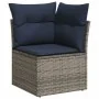 Set mit 9 Gartensofas mit Kissen Kunstrattangrau von , Gartensets - Ref: Foro24-3255858, Preis: 643,97 €, Rabatt: %