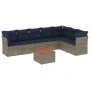 Set mit 8 Gartensofas mit Kissen Kunstrattangrau von , Gartensets - Ref: Foro24-3256012, Preis: 562,90 €, Rabatt: %