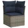 Set mit 8 Gartensofas mit Kissen Kunstrattangrau von , Gartensets - Ref: Foro24-3256012, Preis: 562,90 €, Rabatt: %
