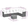 Set mit 8 Gartensofas mit Kissen Kunstrattangrau von , Gartensets - Ref: Foro24-3256012, Preis: 562,90 €, Rabatt: %