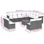 Gartensofa-Set mit Kissen 13-teilig synthetisches Rattangrau von , Gartensets - Ref: Foro24-3256264, Preis: 961,02 €, Rabatt: %