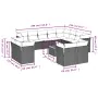Garden sofa set with cushions 13 pieces synthetic rattan gray by , Garden sets - Ref: Foro24-3256285, Price: 1,00 €, Discount: %