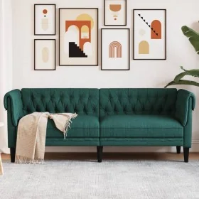 3-Sitzer-Sofa Chesterfield dunkelgrüner Stoff von , Sofas - Ref: Foro24-372560, Preis: 344,02 €, Rabatt: %
