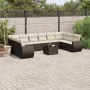 Set of garden sofas 11 pcs cushions synthetic rattan brown by , Modular outdoor sofas - Ref: Foro24-3221882, Price: 732,10 €,...