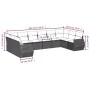 Set of garden sofas 11 pcs cushions synthetic rattan brown by , Modular outdoor sofas - Ref: Foro24-3221882, Price: 732,10 €,...