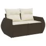 Set of garden sofas 11 pcs cushions synthetic rattan brown by , Modular outdoor sofas - Ref: Foro24-3221932, Price: 732,10 €,...