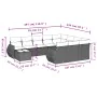 Set de sofás de jardín 11 pzas cojines ratán sintético marrón de , Sofás modulares de exterior - Ref: Foro24-3221932, Precio:...