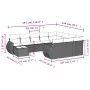 Set of garden sofas 11 pcs cushions synthetic rattan brown by , Modular outdoor sofas - Ref: Foro24-3221932, Price: 732,10 €,...