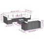 Set mit 10 Gartensofas und -kissen Kunstrattan braun von , Gartensets - Ref: Foro24-3223032, Preis: 667,15 €, Rabatt: %