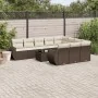 Set de sofás de jardín 11 pzas cojines ratán sintético marrón de , Conjuntos de jardín - Ref: Foro24-3254240, Precio: 736,91 ...