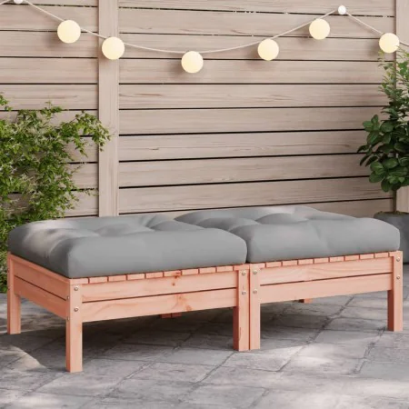 Garden stools with cushions 2 pcs Douglas fir wood by , Modular outdoor sofas - Ref: Foro24-838171, Price: 98,62 €, Discount: %
