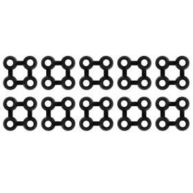 Carpet connectors 10 units black rubber by , Doormats - Ref: Foro24-246612, Price: 23,16 €, Discount: %