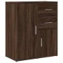 Brown oak engineered wood sideboard 60x31x70 cm by , Sideboards - Ref: Foro24-840484, Price: 82,22 €, Discount: %