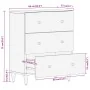 Armario auxiliar madera maciza de mango 60x33x75 cm de , Aparadores - Ref: Foro24-358251, Precio: 159,41 €, Descuento: %
