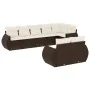 Set mit 8 Gartensofas und Kissen Kunstrattan braun von , Modulare Sofas für den Außenbereich - Ref: Foro24-3221622, Preis: 61...