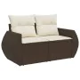 Set mit 8 Gartensofas und Kissen Kunstrattan braun von , Modulare Sofas für den Außenbereich - Ref: Foro24-3221622, Preis: 61...