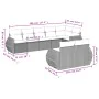 Set mit 8 Gartensofas und Kissen Kunstrattan braun von , Modulare Sofas für den Außenbereich - Ref: Foro24-3221622, Preis: 61...