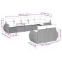 Set of 8 garden sofas and cushions synthetic rattan brown by , Modular outdoor sofas - Ref: Foro24-3221622, Price: 611,95 €, ...