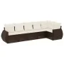 Set sofás de jardín 6 piezas y cojines ratán sintético marrón de , Conjuntos de jardín - Ref: Foro24-3221392, Precio: 427,80 ...