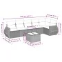 7-teilige Gartensofagarnitur mit braunen PE-Rattankissen von , Gartensets - Ref: Foro24-3221402, Preis: 479,40 €, Rabatt: %