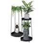 H&S Collection 2-piece pot holder black metal by , Pot stands - Ref: Foro24-447563, Price: 28,68 €, Discount: %