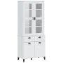 Aparador alto VIKEN madera maciza de pino blanco 80x40x190 cm by , Sideboards - Ref: Foro24-3207147, Price: 334,02 €, Discoun...