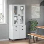 Aparador alto VIKEN madera maciza de pino blanco 80x40x190 cm by , Sideboards - Ref: Foro24-3207147, Price: 334,02 €, Discoun...