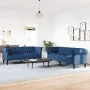Juego de sofás 2 piezas tela azul by , Sofas - Ref: Foro24-3209206, Price: 647,86 €, Discount: %