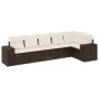 Set of 6-piece garden sofas and cushions synthetic rattan brown by , Garden sets - Ref: Foro24-3222592, Price: 423,06 €, Disc...