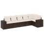 Set sofás de jardín 6 piezas y cojines ratán sintético marrón de , Conjuntos de jardín - Ref: Foro24-3222592, Precio: 423,06 ...